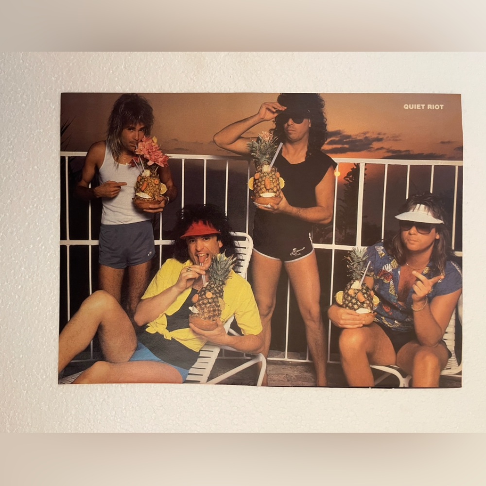 Quiet Riot Band Pinup with Pineapples